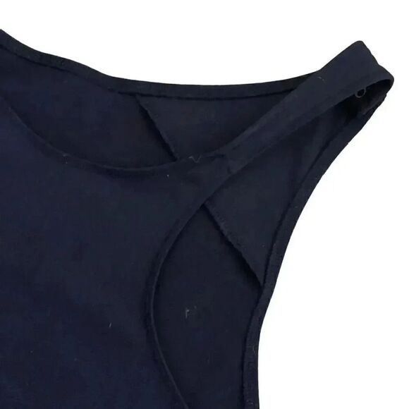 Abercrombie & Fitch Black Soft Long Sleeves Mesh Square Neck Bodysuit SZ S #1112 - Picture 8 of 12